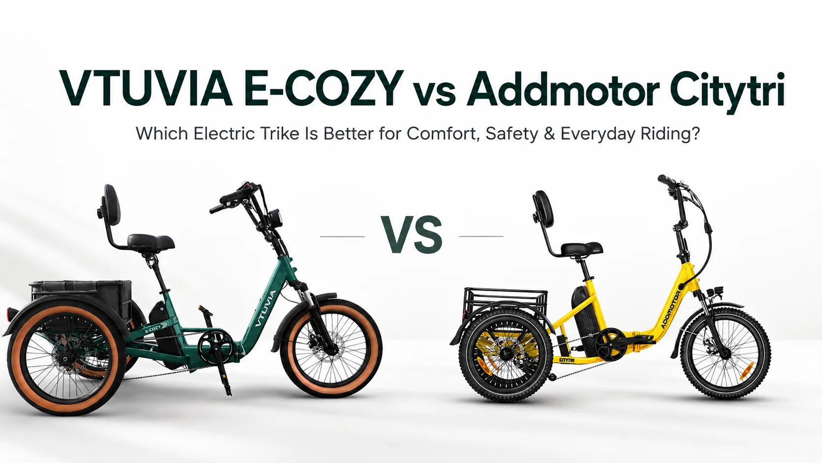 VTUVIA E-COZY vs Addmotor Citytri