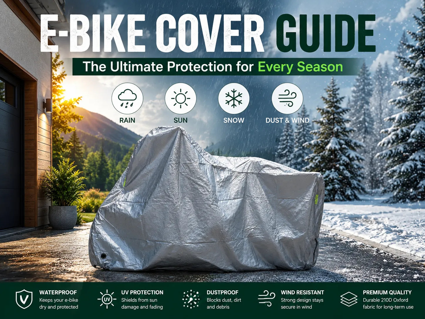 E-Bike Cover Guide: How to Protect Your Electric Bike from Rain, Sun Storage Damage