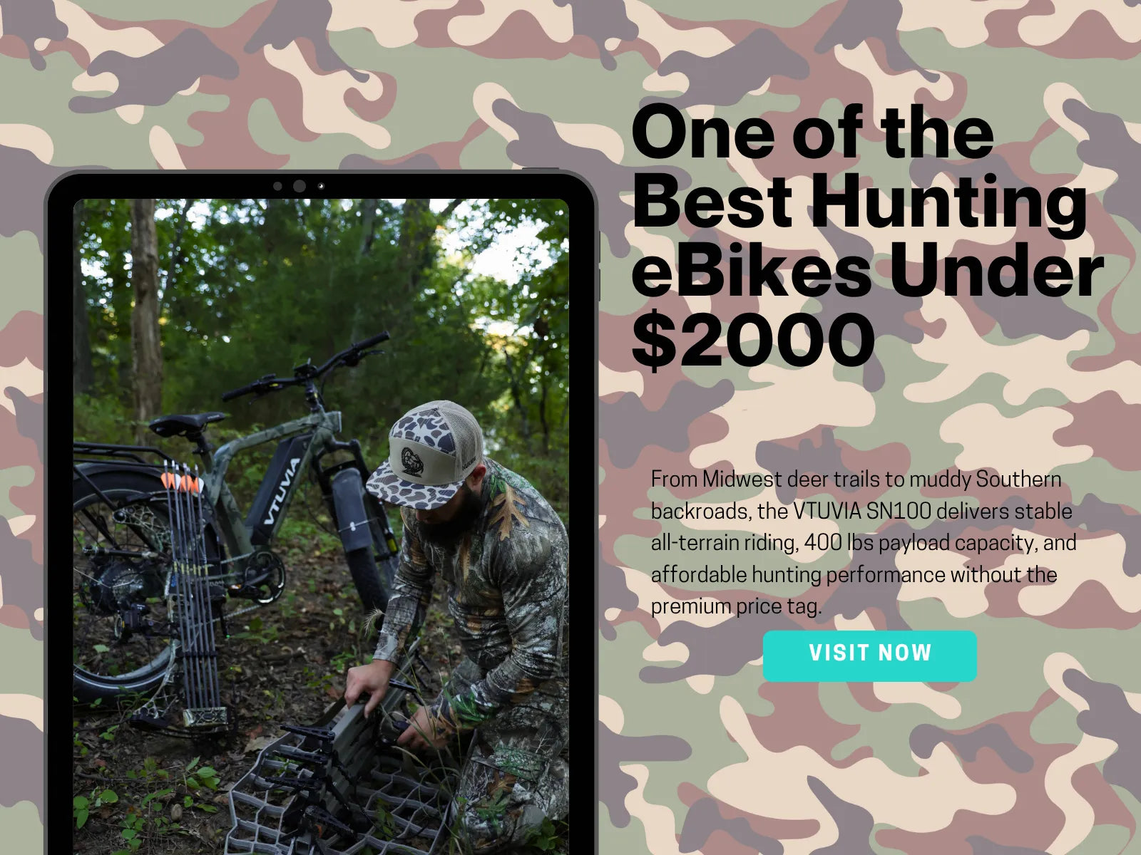 Best Hunting Ebike Under $2000 | VTUVIA SN100