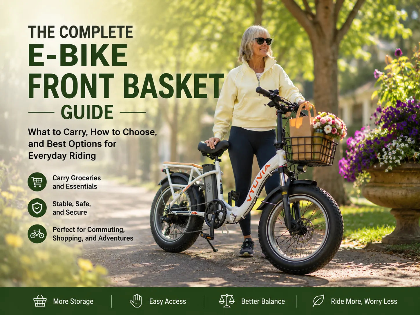 The Complete E-Bike Front Basket Guide: What to Carry, How to Choose, and Best Options for Everyday Riding