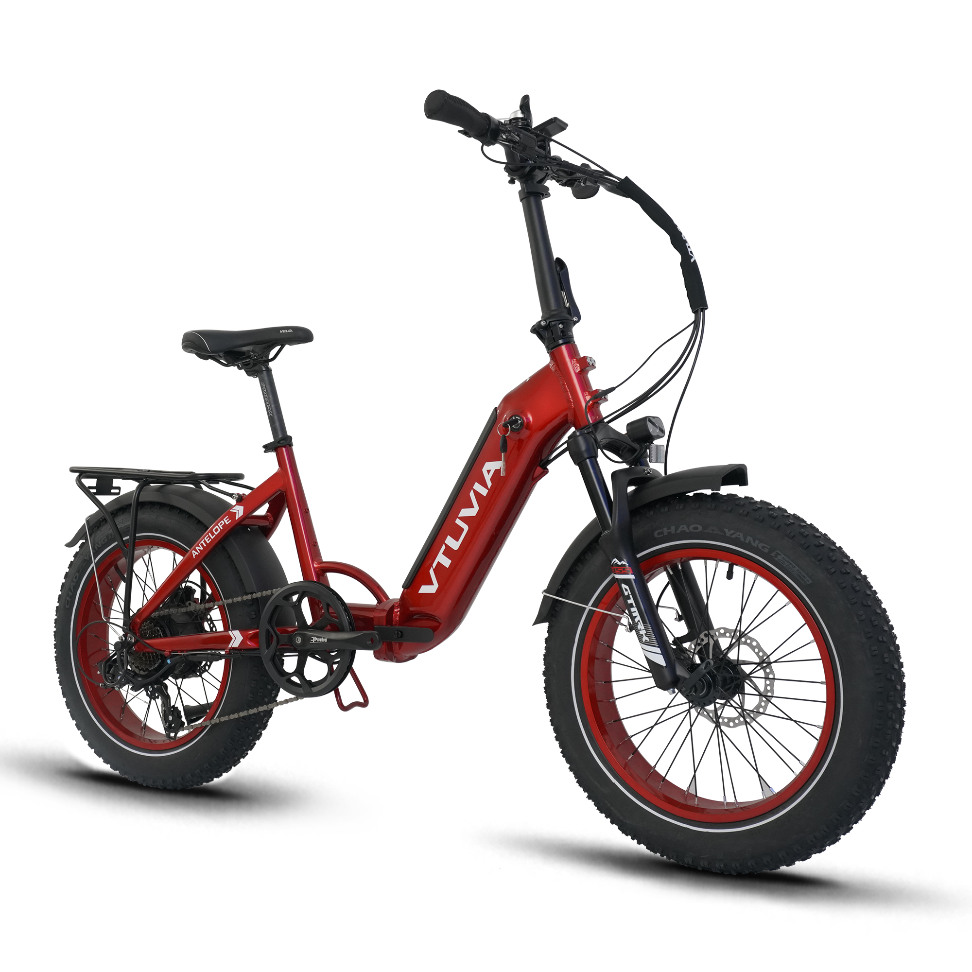 Fat Tire Folding Electric Bike#color_red