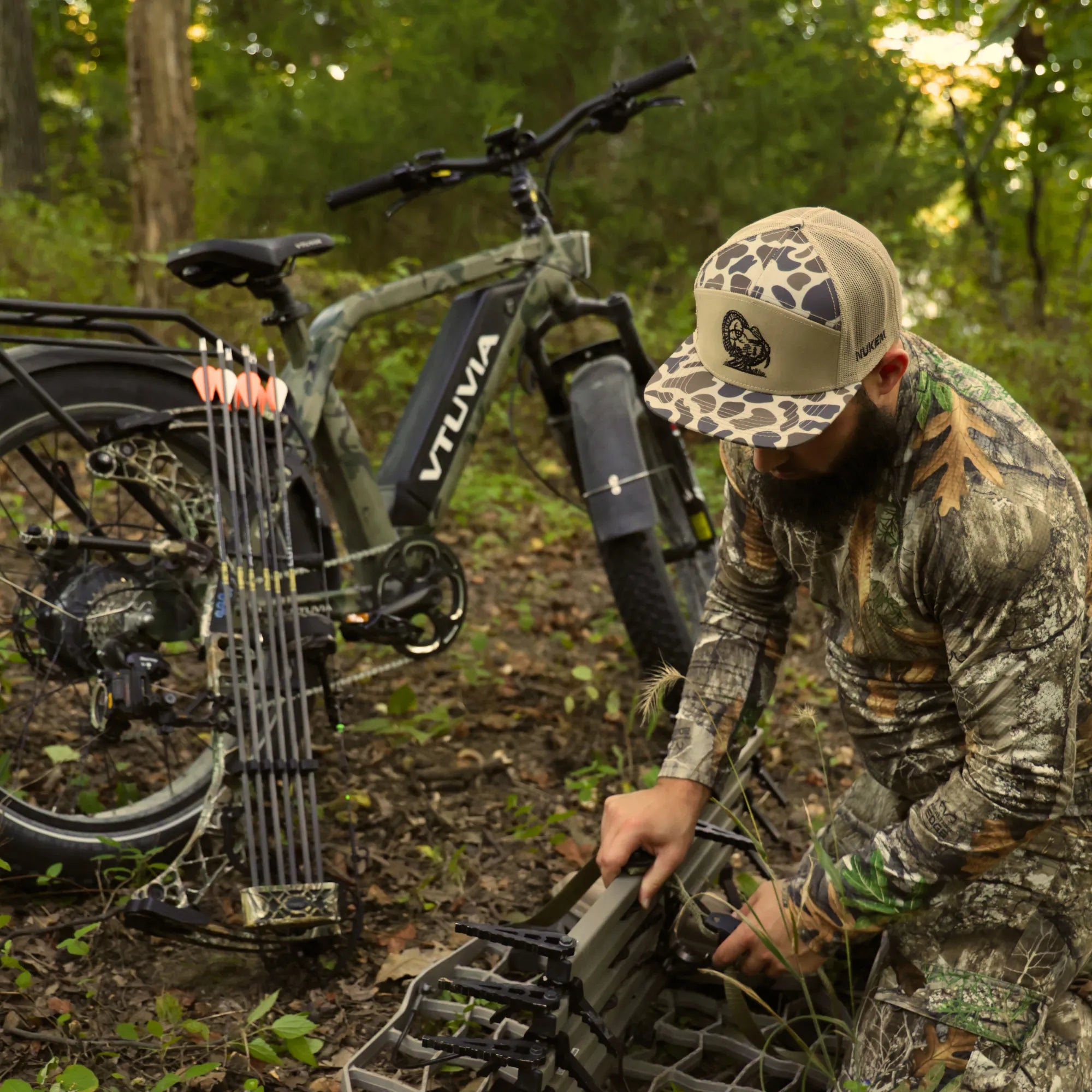 750W Hunting Fat Tire eBike | VTUVIA SN100 #color_camo