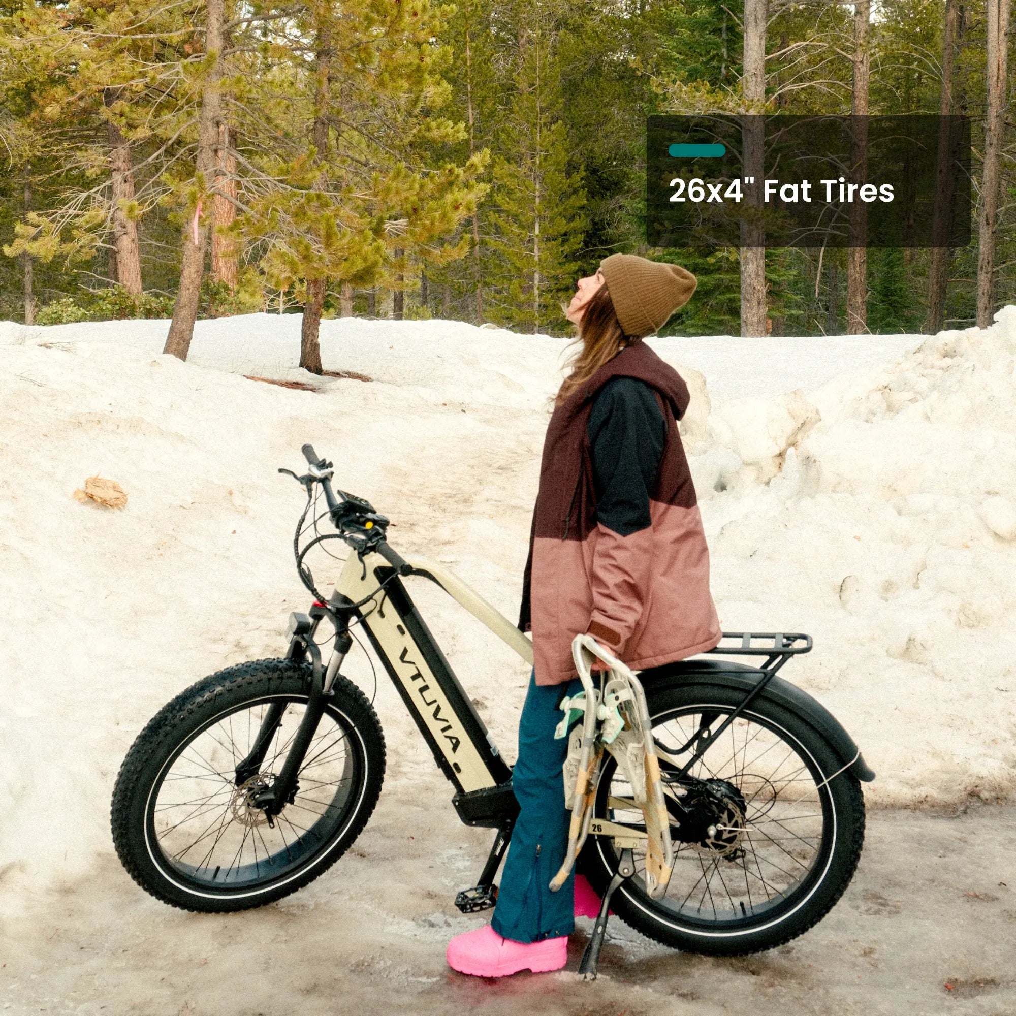 VTUVIA Gemini fat tire e-bike engineered for strength and adventure