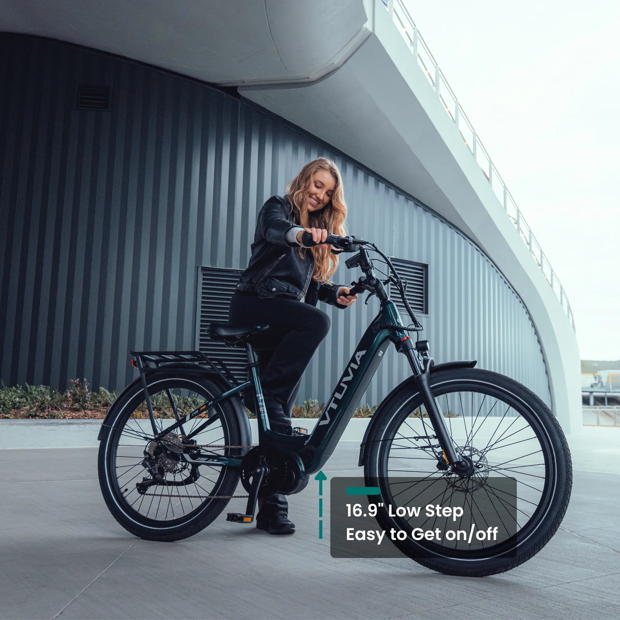 CMB Pro electric bike step-through frame for seniors commuting