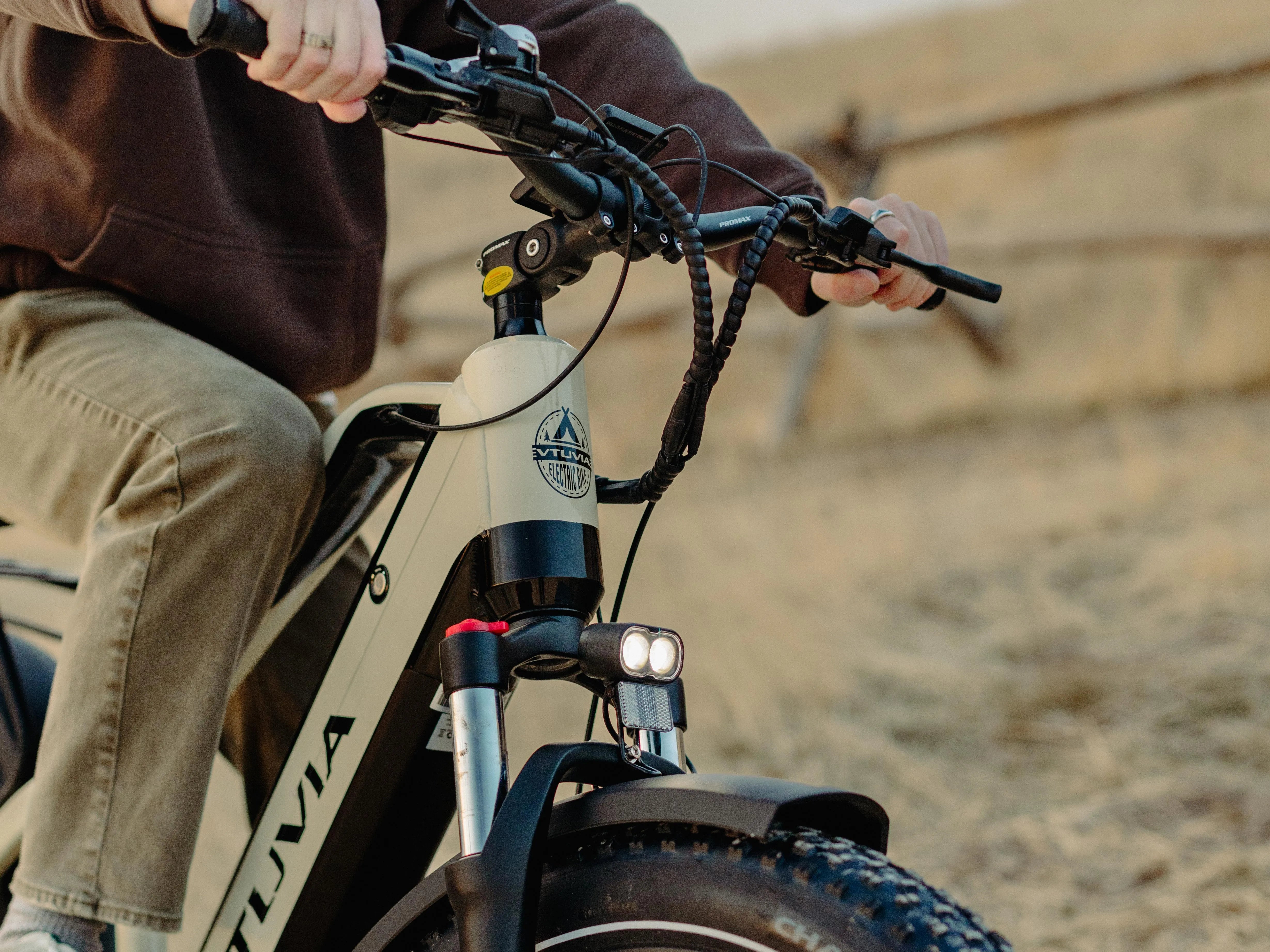 VTUVIA Gemini offroad electric bike fat tires and suspension