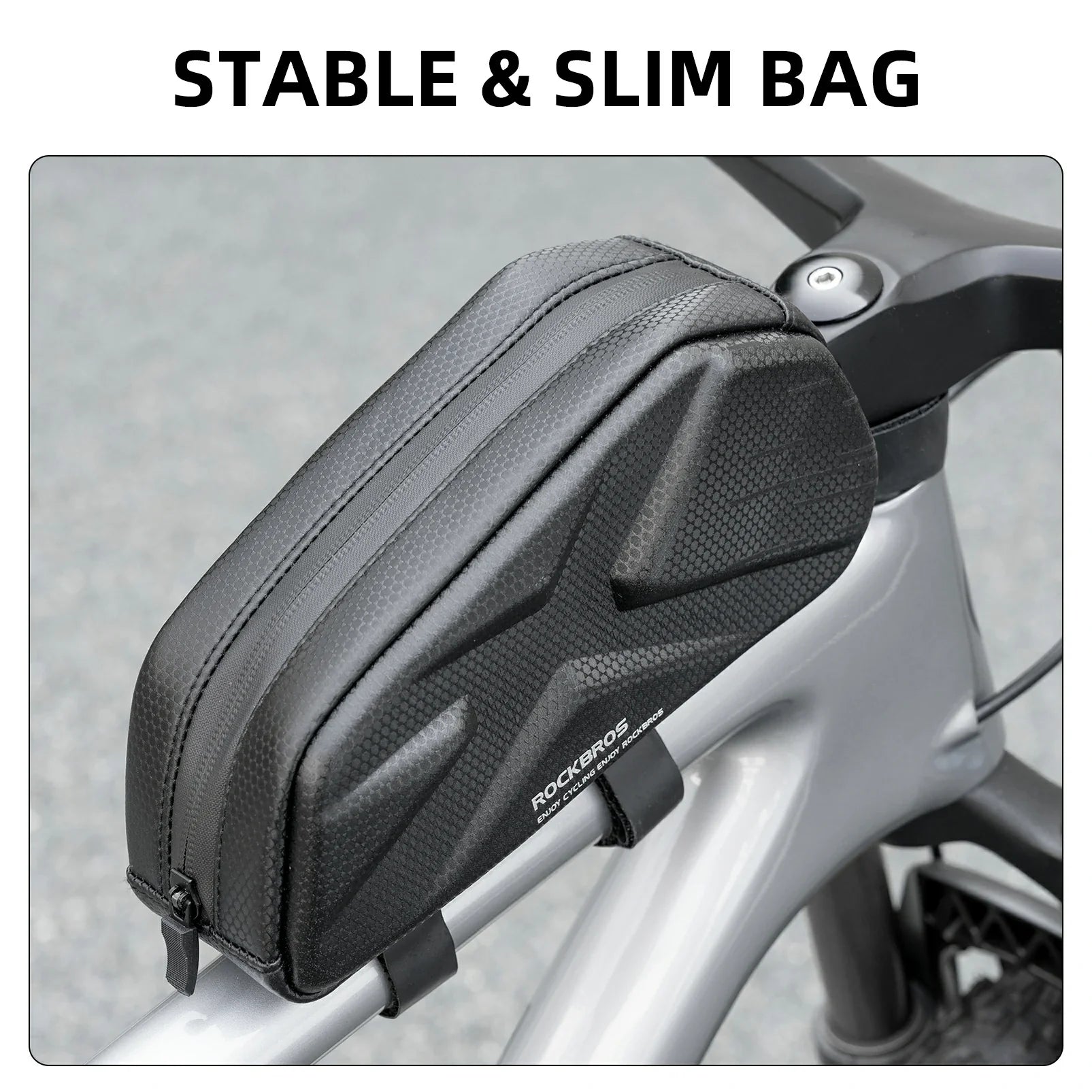 ROCKBROS 076 Hard Shell Bike Top Tube Frame Bag Pouch 1.4L