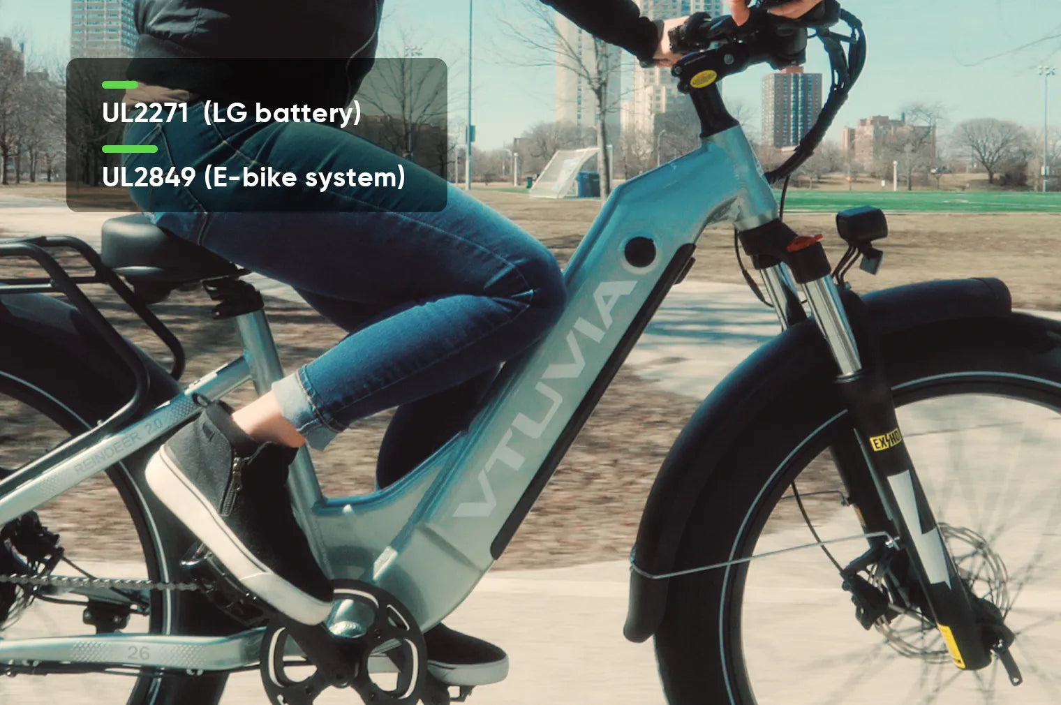 Fat Tire Step-thru 750W Electric Bike | VTUVIA Reindeer