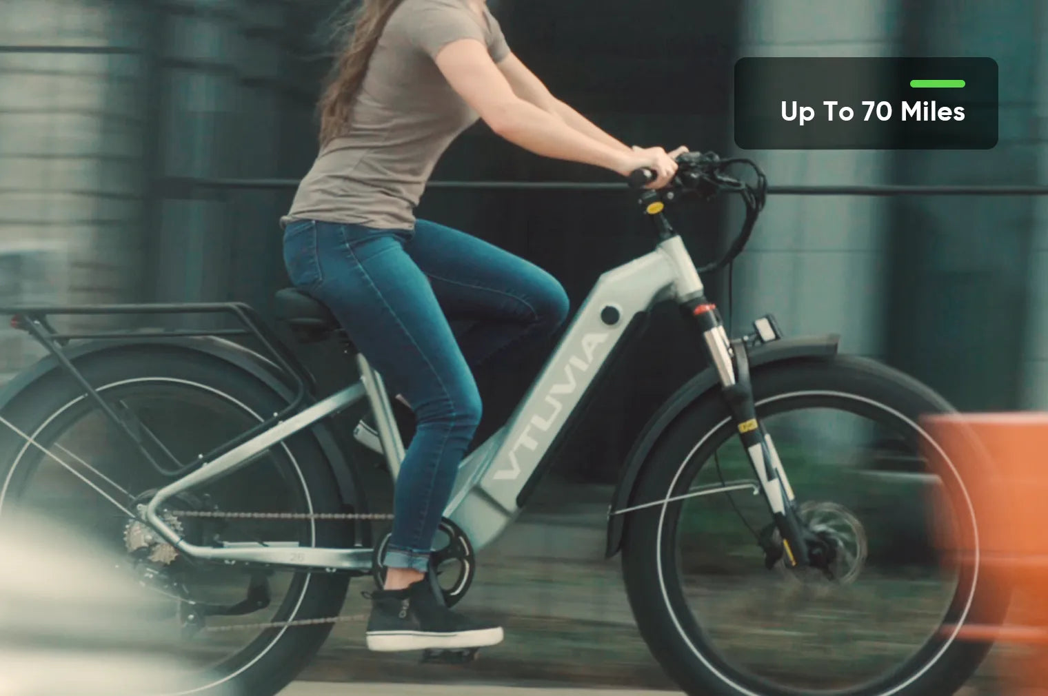 Fat Tire Step-thru 750W Electric Bike | VTUVIA Reindeer