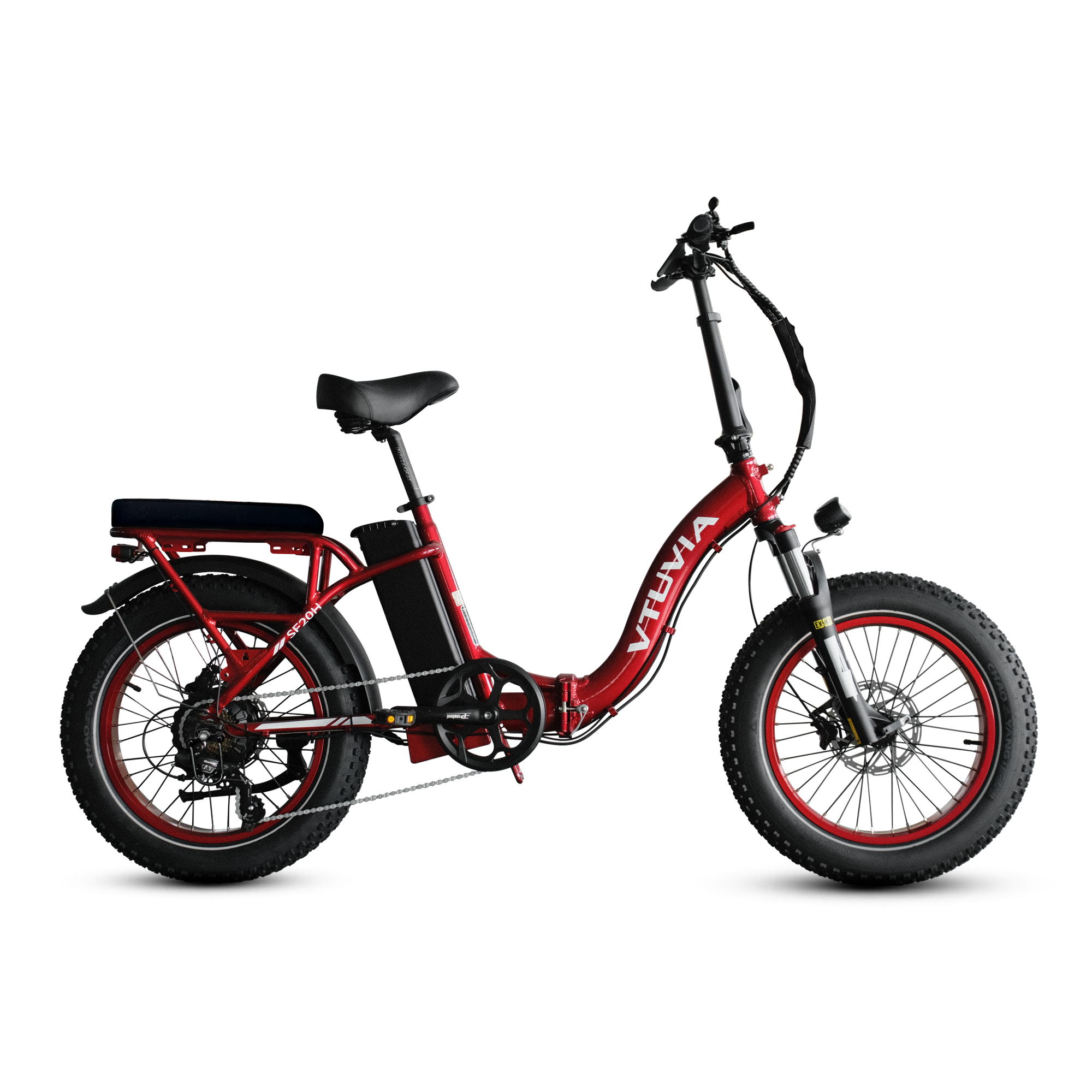 Folding Electric Cargo Bikes | VTUVIA SF20H E-bike#color_red