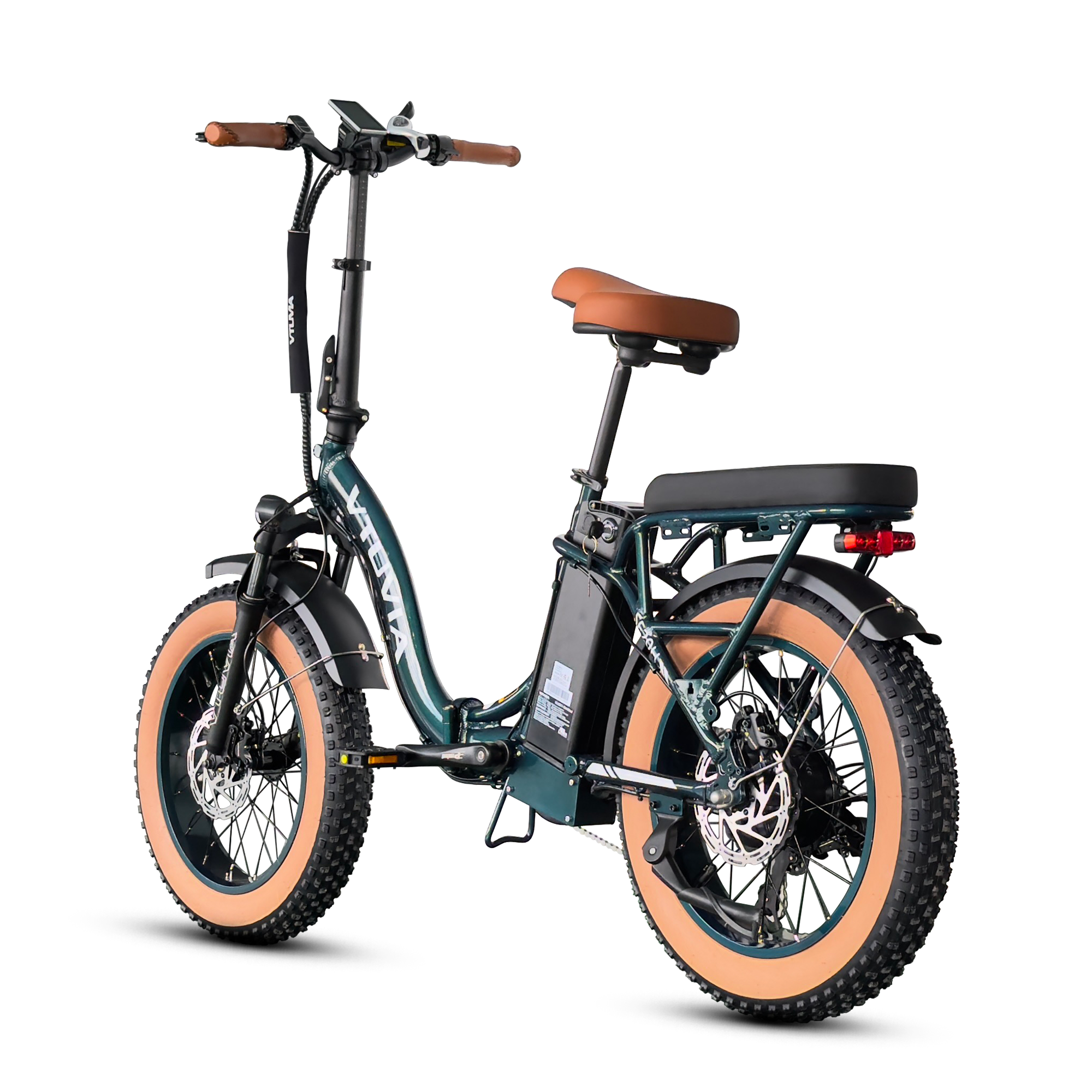 Folding Electric Cargo Bikes | VTUVIA SF20H E-bike#color_dark-green