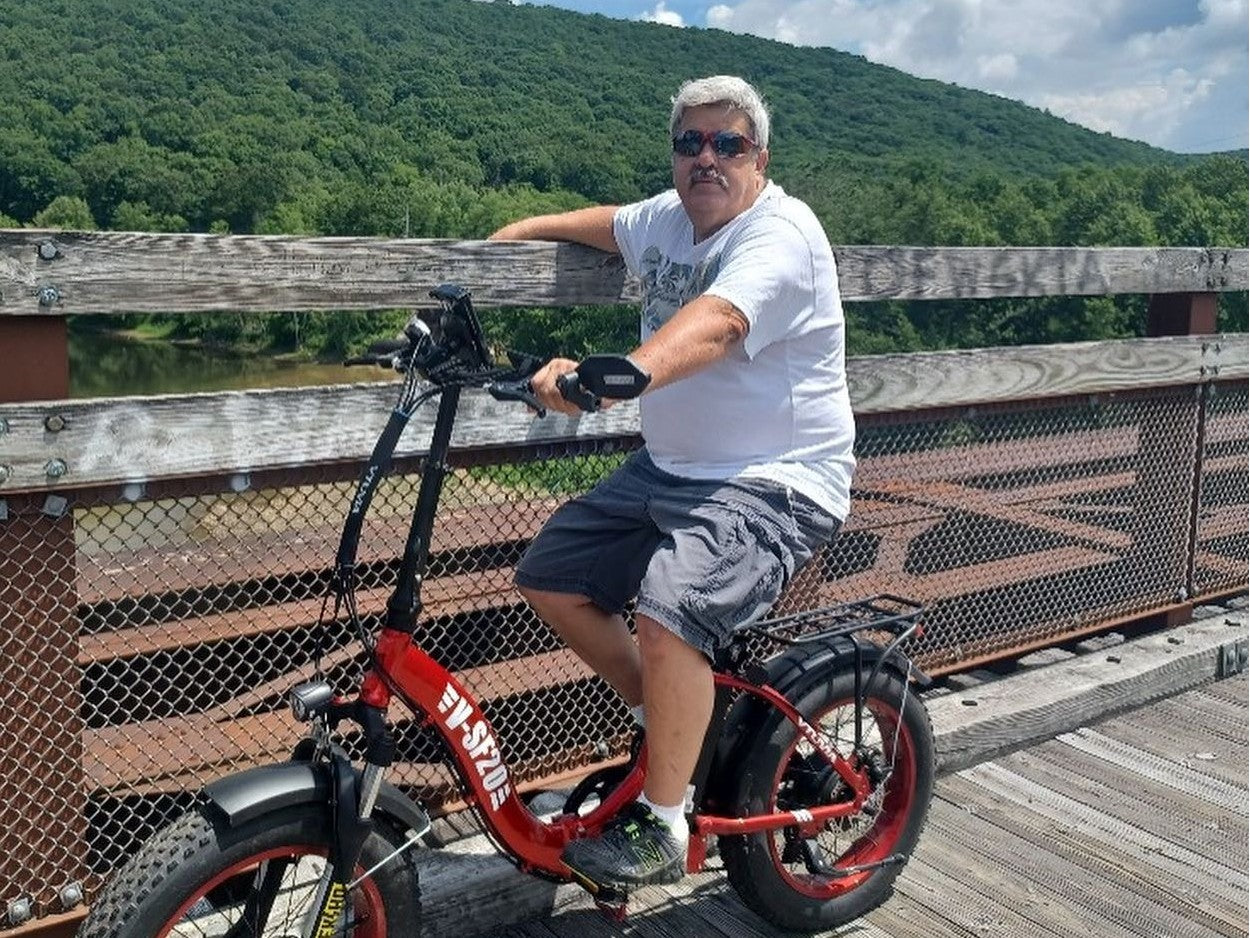 SF20H step-through electric bike dual hydraulic brakes safe for seniors