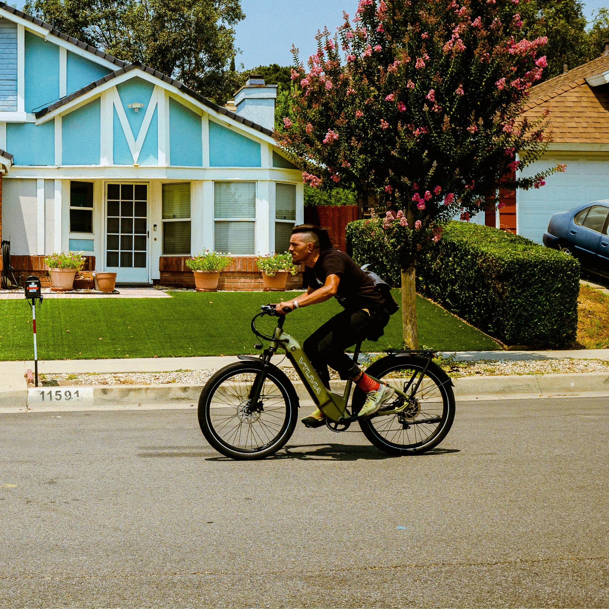 step through electric bike long range electric bike VTUVIA Zeal LT7 cheap electric bike for city riding