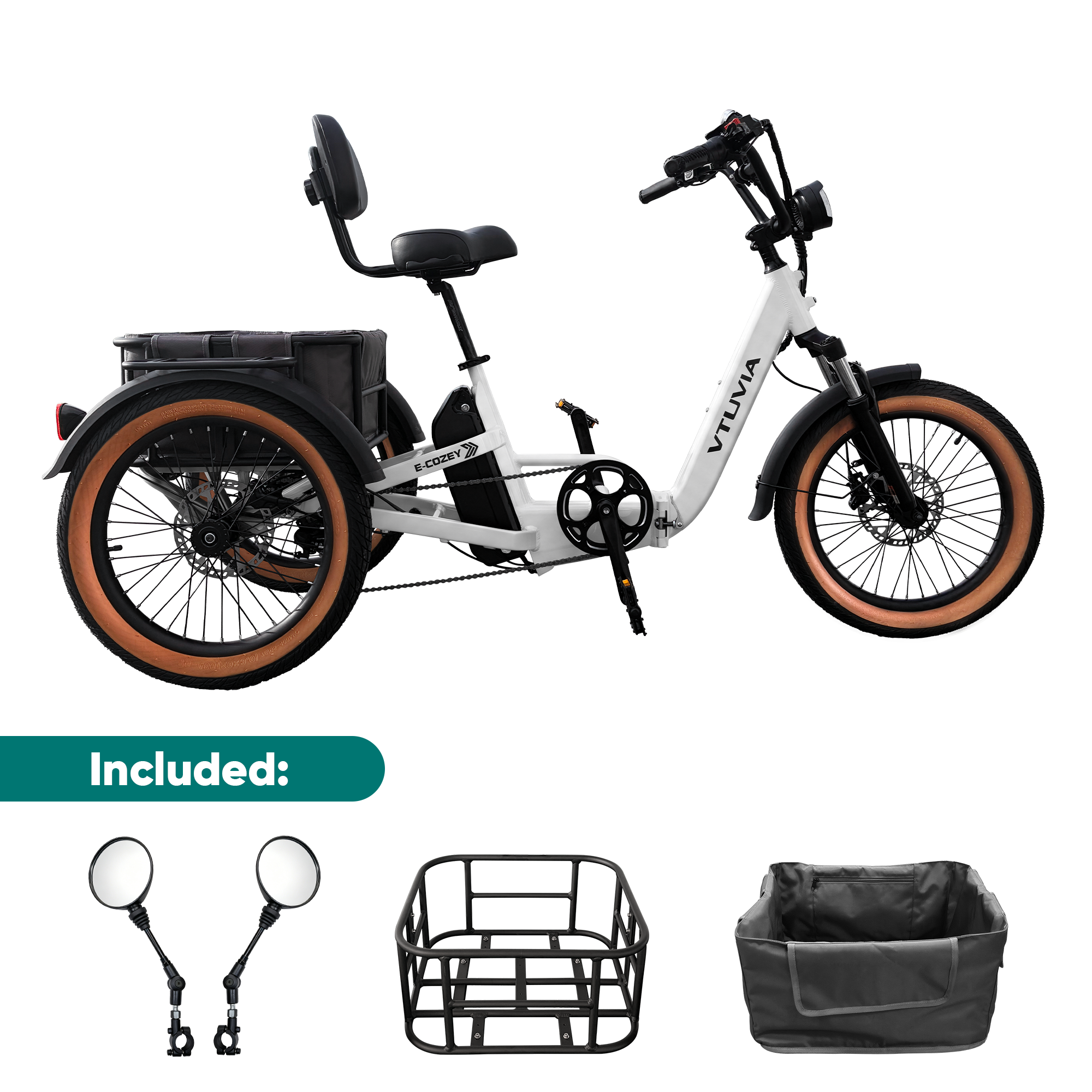 VTUVIA E-Cozy Electric Trike