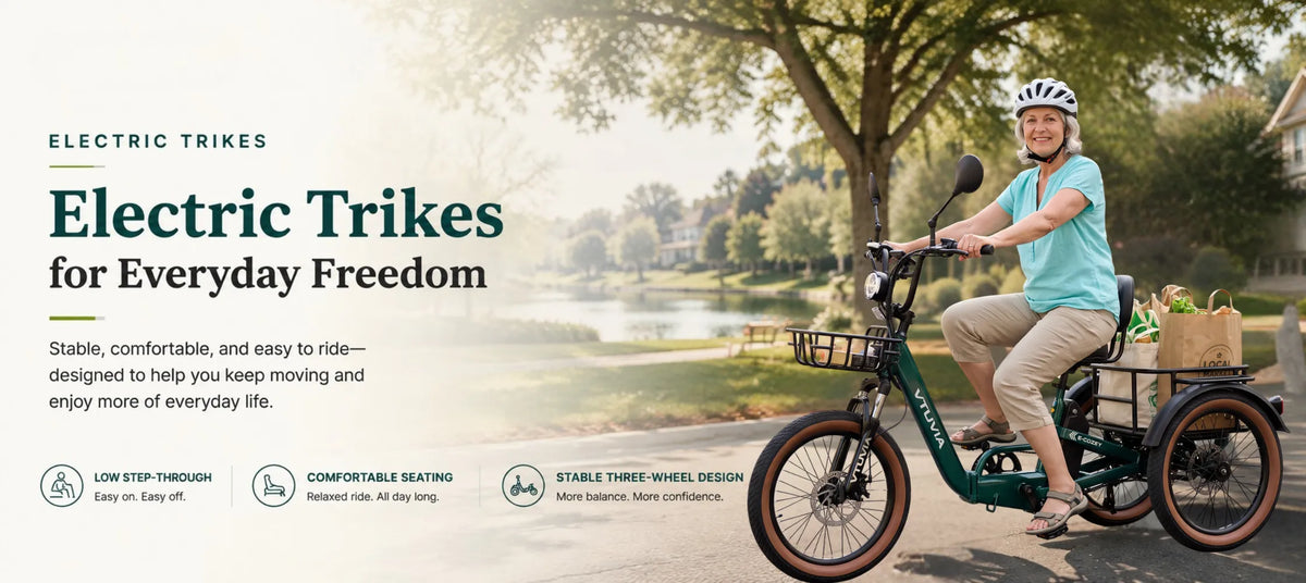 Electric Trikes Built for Comfort, Stability & Everyday Freedom