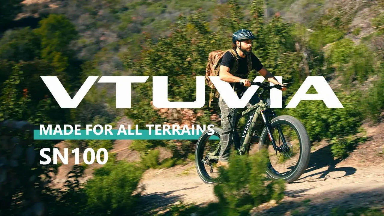 Load video: VTUVIA SN100-UL 750W all-terrain electric bike