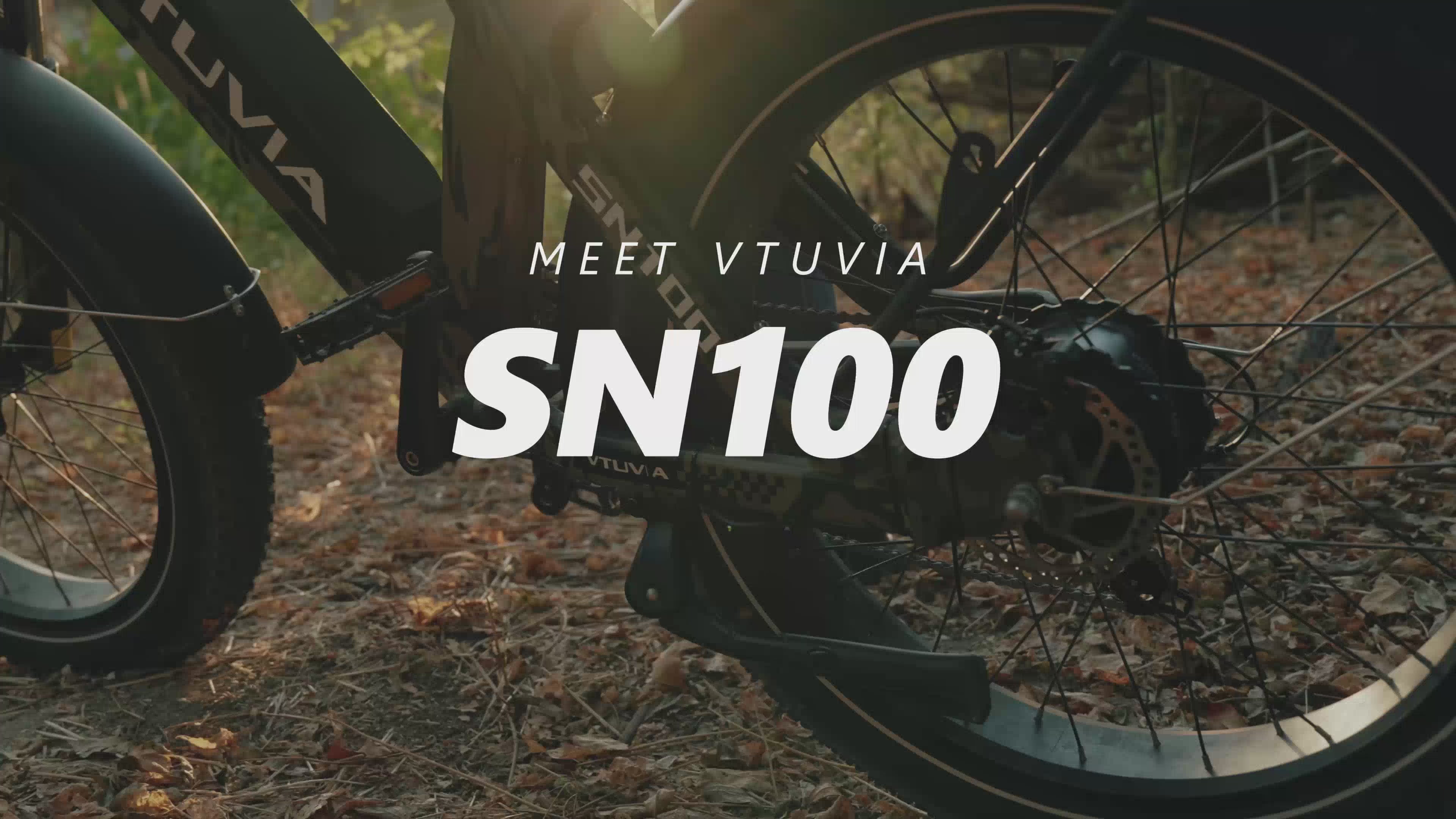 Load video: SN100 750W fat tire electric mountain bike for hunting and adventure Introducing Video