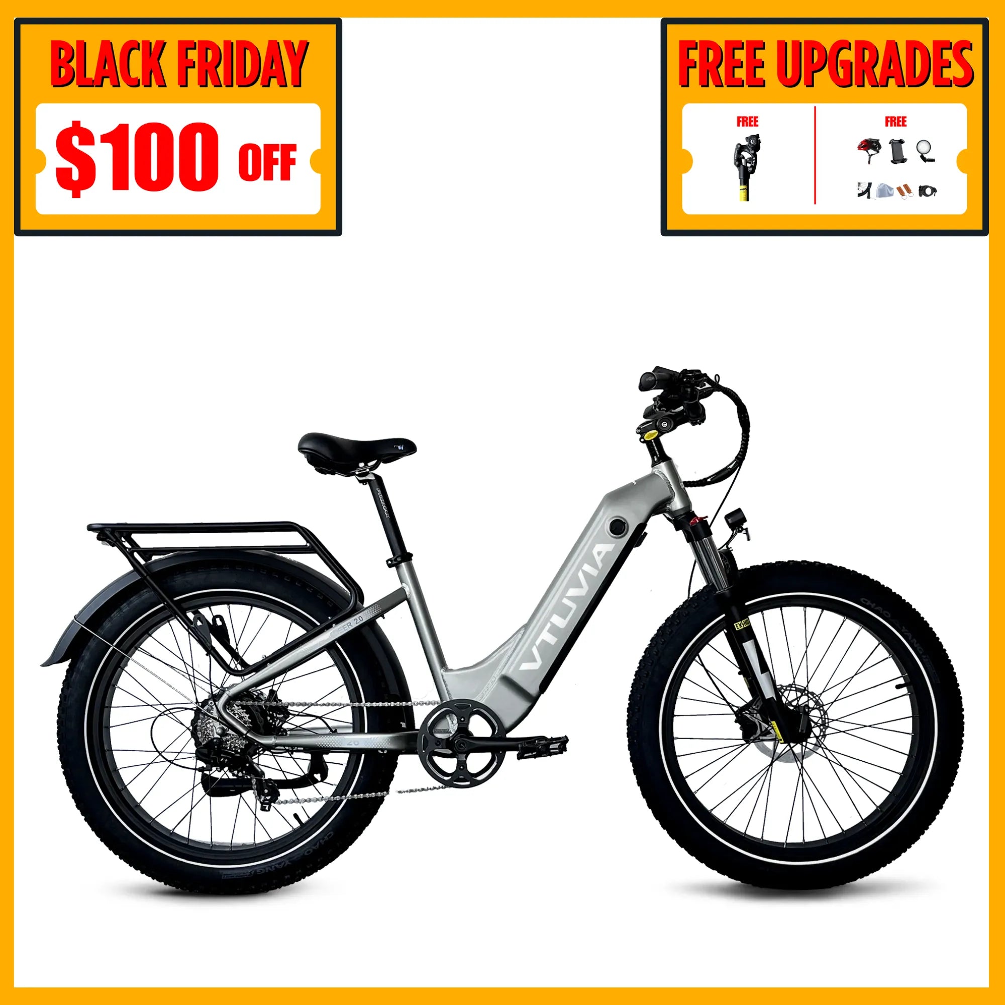 Fat Tire Step-thru 750W Electric Bike  VTUVIA Reindeer