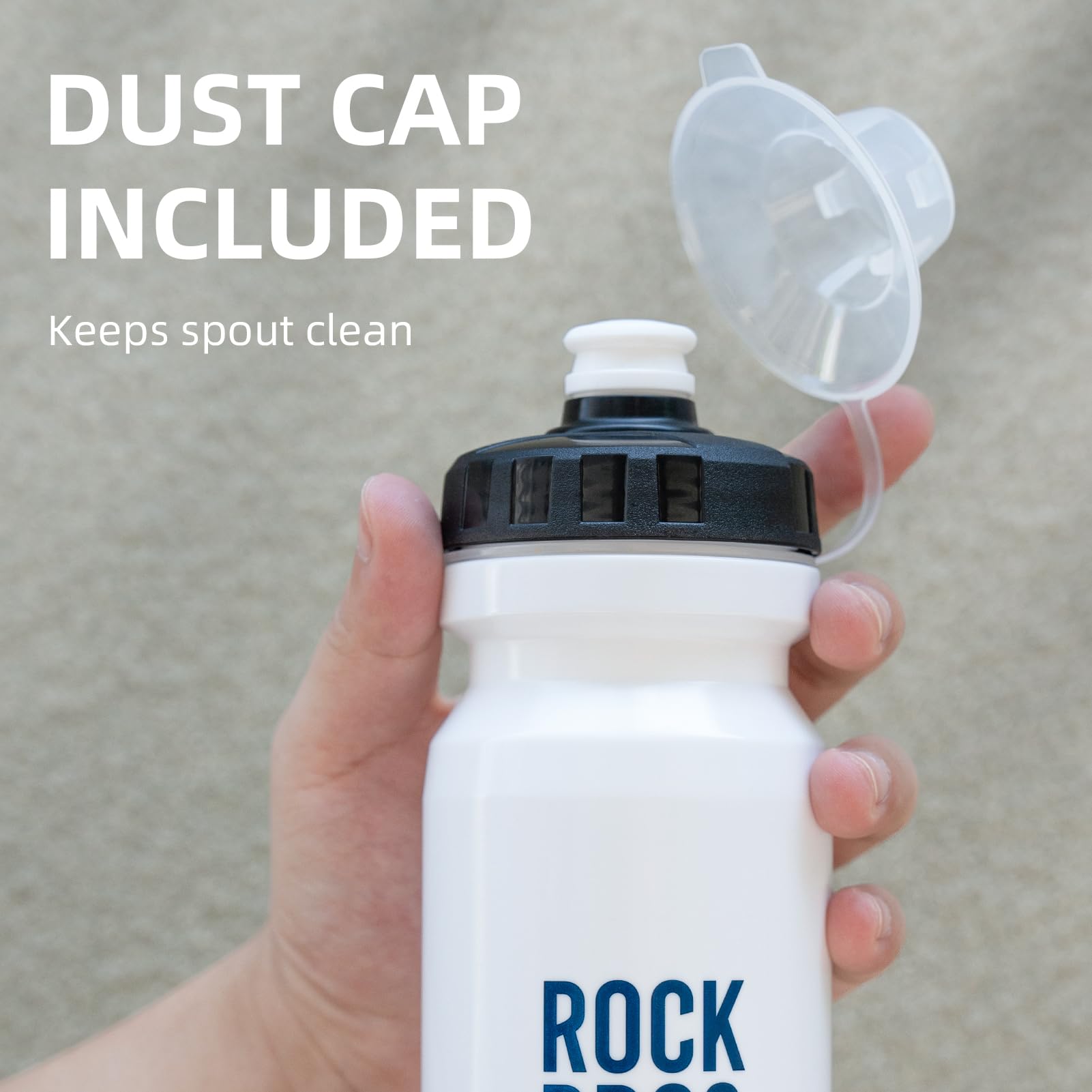 ROCKBROS Bike Water Bottle Squeeze Bicycle Water Bottle BPA-Free
