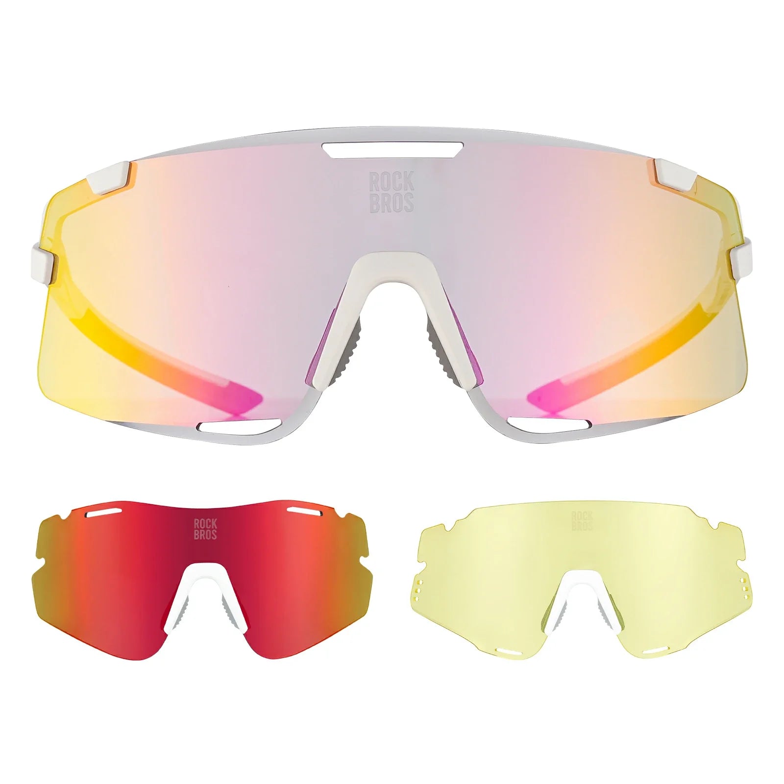 Boundless Sports Sunglasses with 3 Interchangeable Lenses