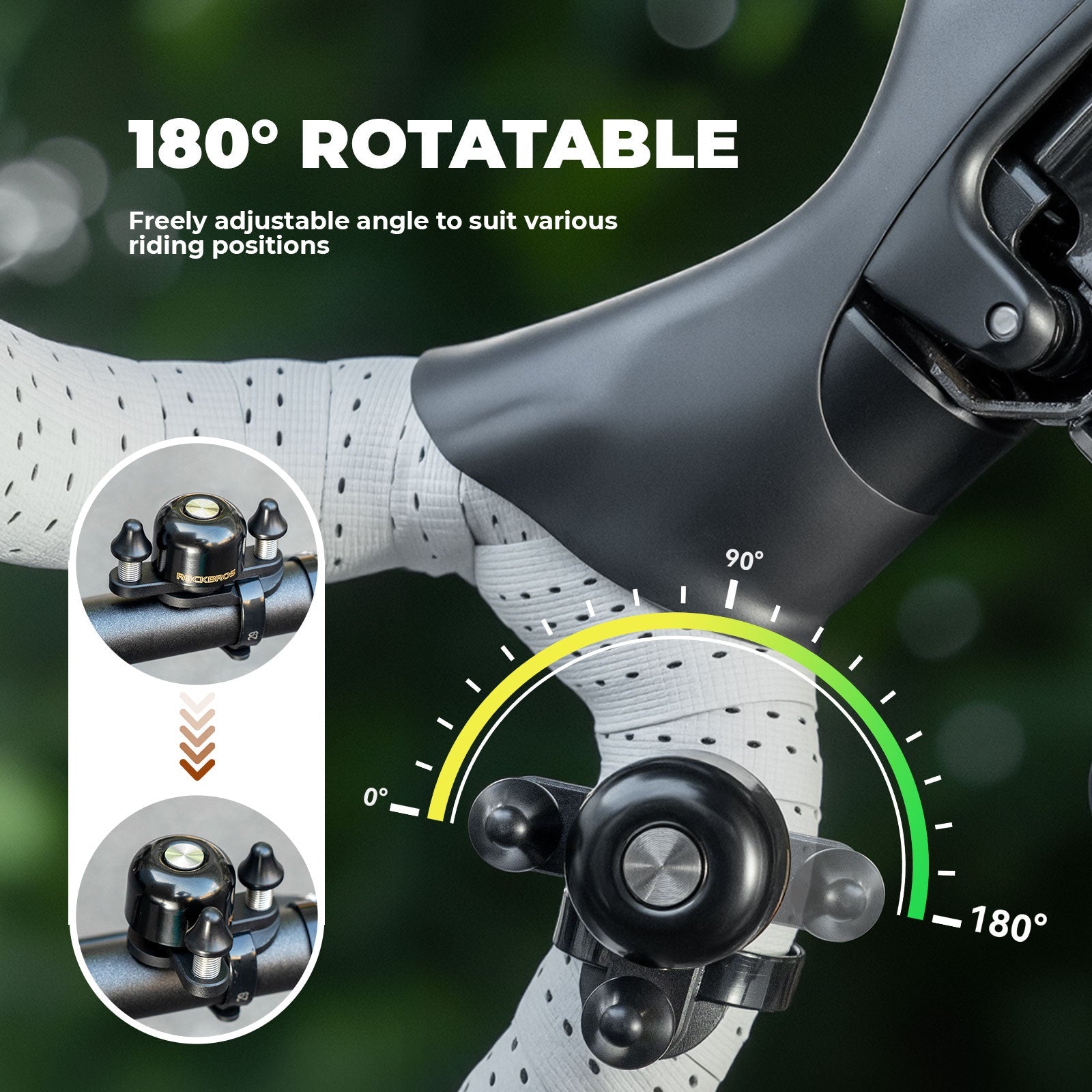 ROCKBROS Dual Hammer Bike Bell