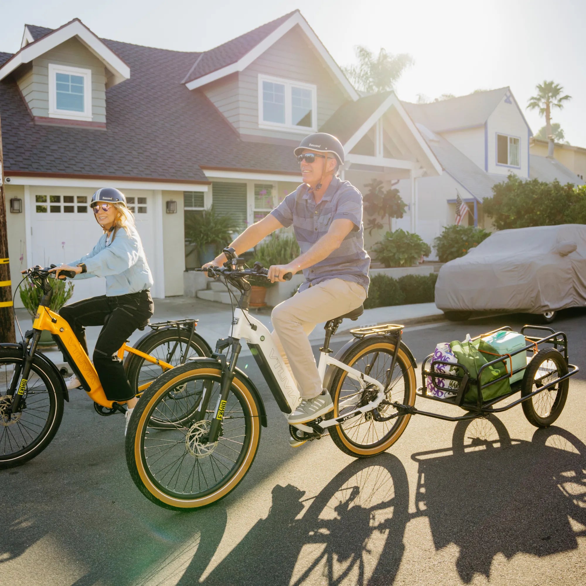 Step-through commuter e-bike for heavy riders and tall riders