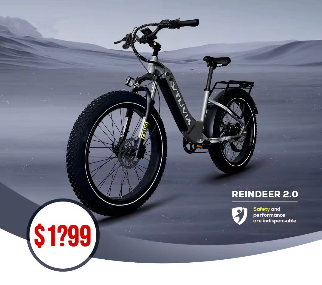 VTUVIA Reindeer 2.0: The Upgraded All-Terrain Electric Bike