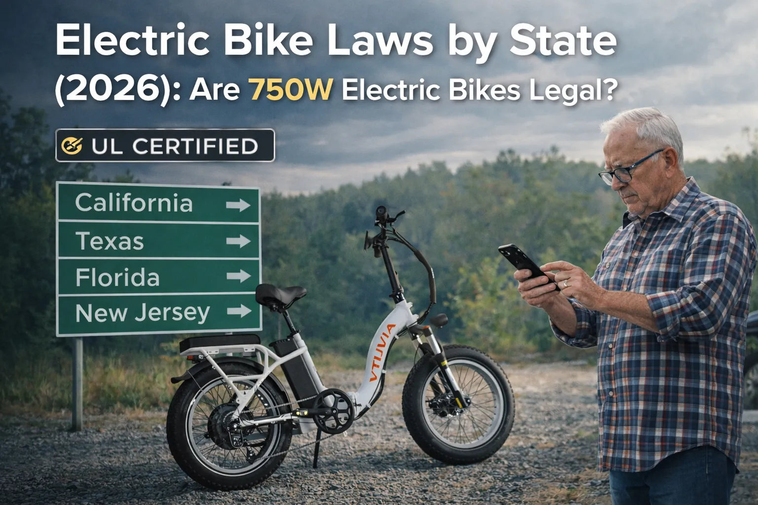 Electric Bike Laws by State 2026: Is a 750W E-Bike Legal? – VTUVIA EBIKE