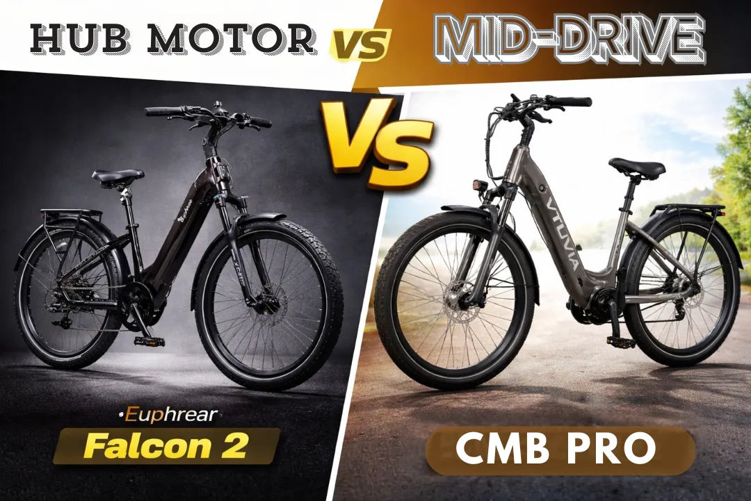 Mid-Drive vs Hub Motor: VTUVIA CMB Pro vs Euphree Falcon 2