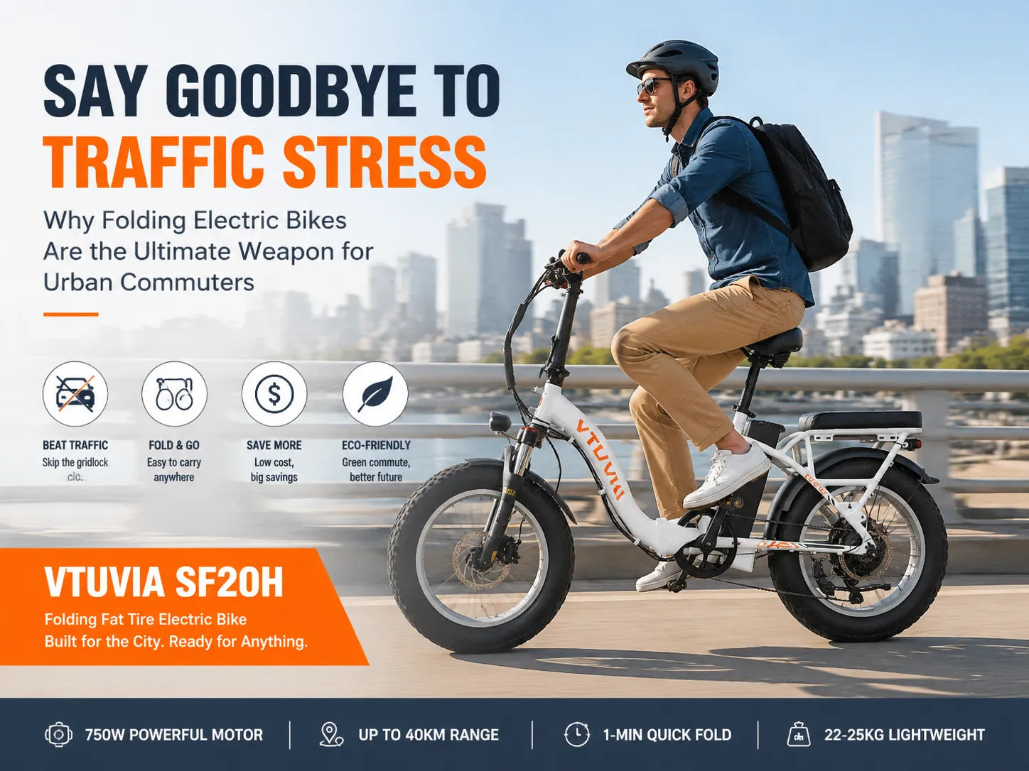 Say Goodbye to Traffic Stress: Best Folding Electric Bike for Urban Commuting in 2026