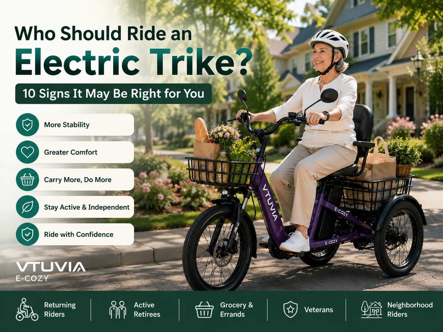 Who Should Ride an Electric Trike? 10 Signs It May Be Right for You