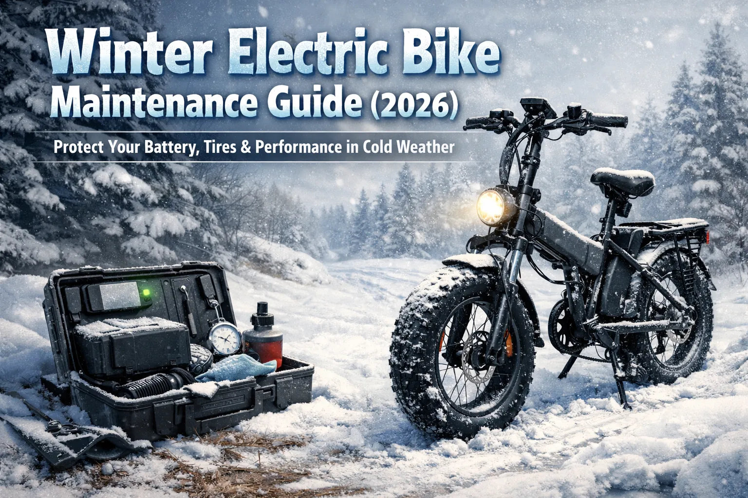 Winter Electric Bike Maintenance Guide (2026): Battery Care, Tire Pressure & Cold Weather Riding Tips