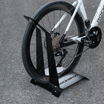 L-Shaped Carbon Steel Floor Rack for Multi-Bike Storage