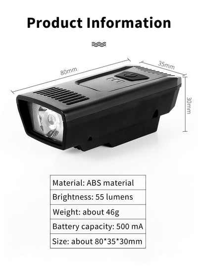 VTUVIA Front Bike Headlight