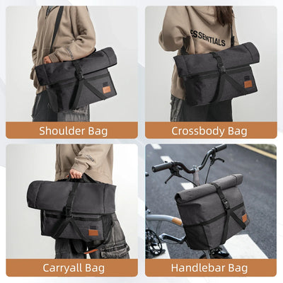 ROCKBROS Bike Handlebar Folding Bike Bag Bike Accessories Bike Storage 8L-10L