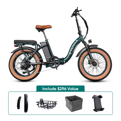 VTUVIA SF20H Folding Ebike Green