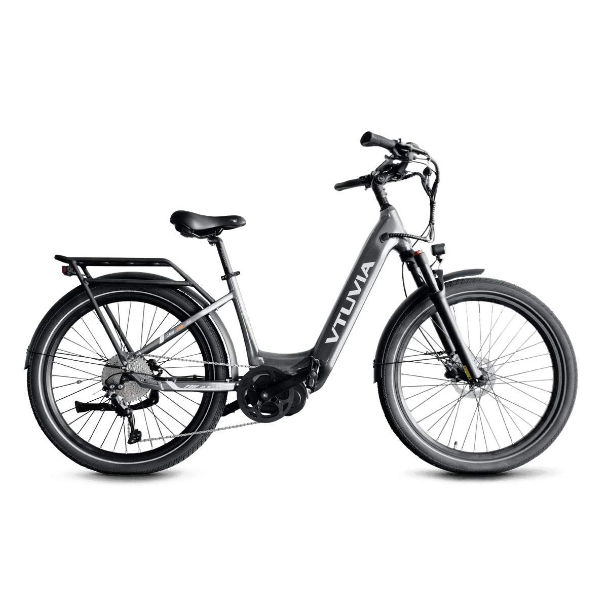 VTUVIA CMB Mid-Drive electric bike in Metallic Silver