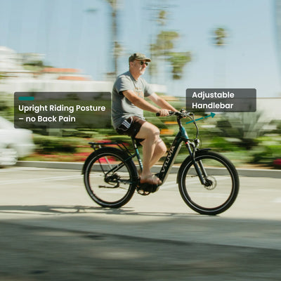 CMB Pro adjustable handlebar step-through electric bicycle 