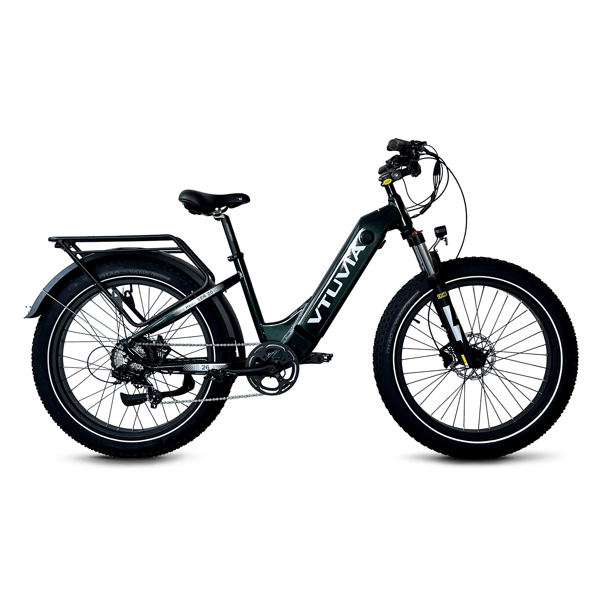 Fat Tire Step-thru 750W Electric Bike | VTUVIA Reindeer #color_dark-blue