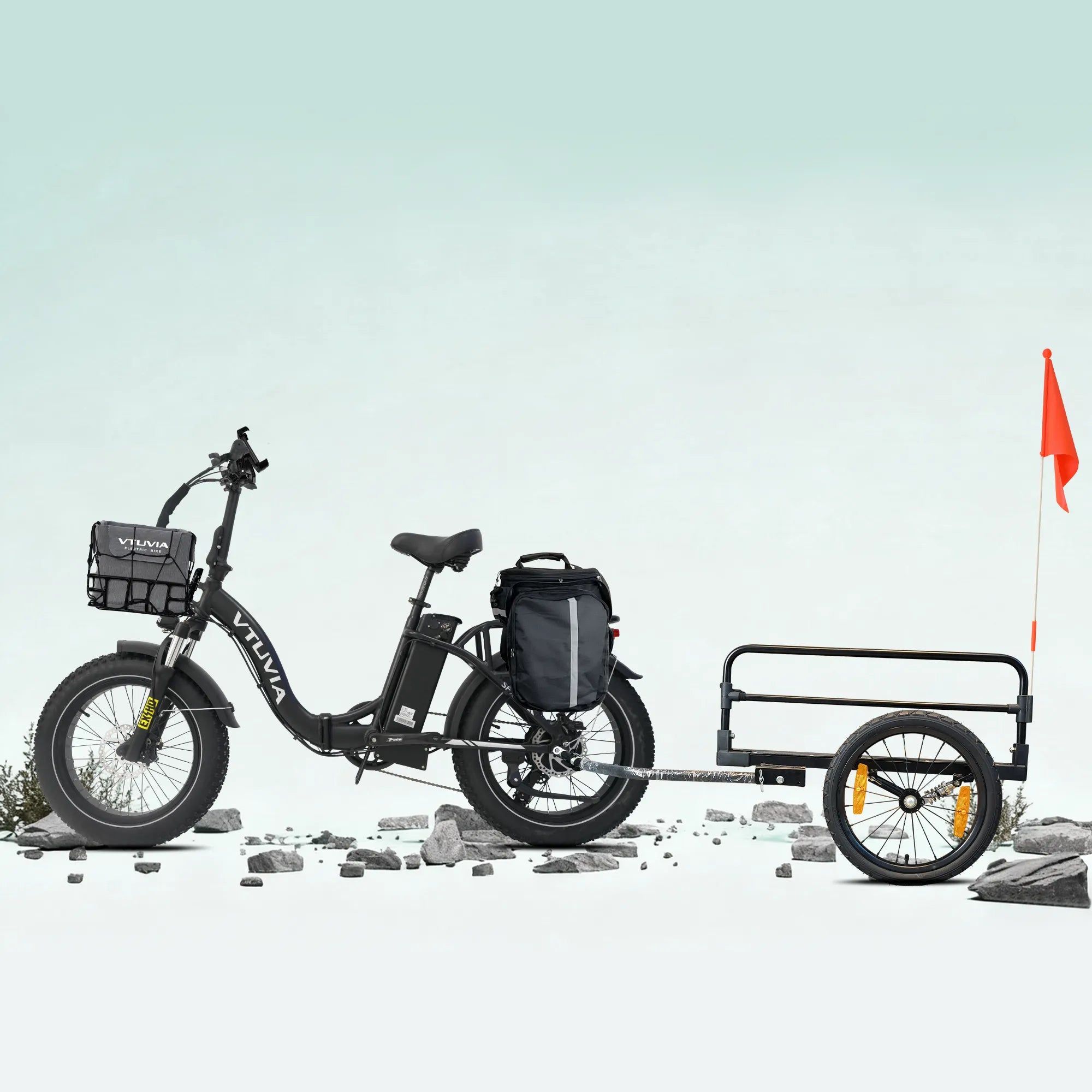 SF20H compact folding electric bike fits in SUVs for road trips and RV life