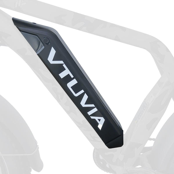 48V 14Ah LG lithium-ion battery on VTUVIA SN100-UL, certified by UL2271, offering up to 70 miles of range for off-road adventures.