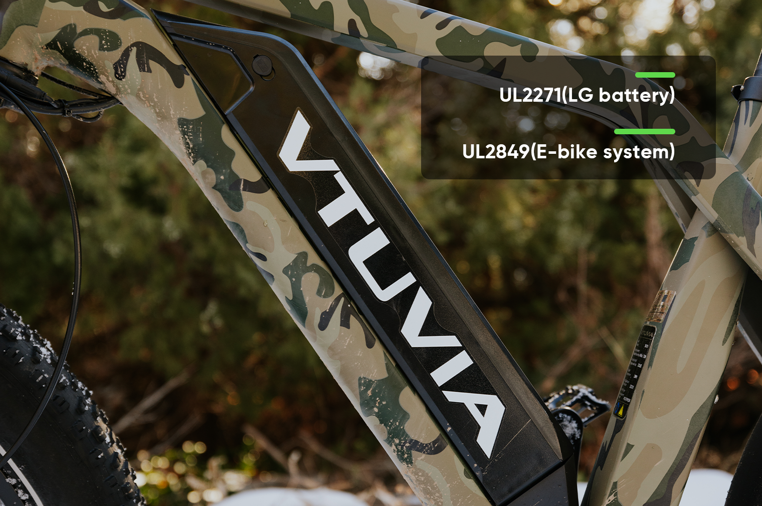 750W Hunting Fat Tire eBike | VTUVIA SN100 #color_camo