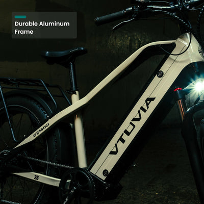 Strong aluminum frame Gemini electric bike for outdoor exploration 