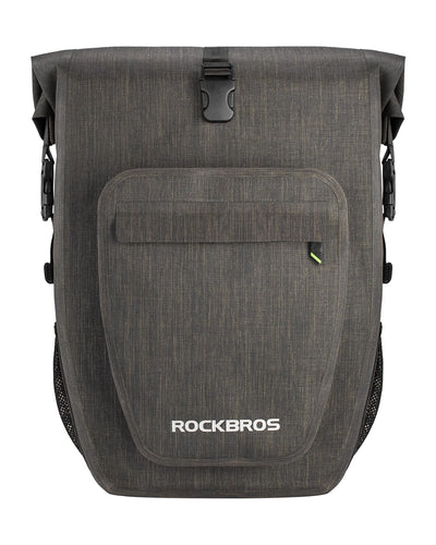 ROCKBROS 27L Waterproof Bike Pannier Bag  Grocery Touring Cycling Large Capacity Rear Rack Bag