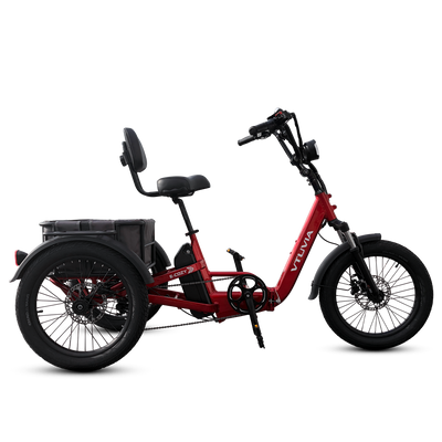 VTUVIA E-Cozy Electric Trike with Three Wheels for Seniors 
