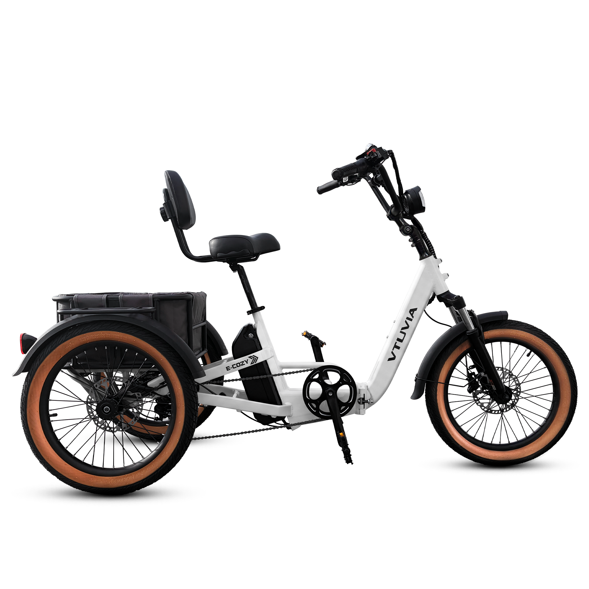 stable three-wheel electric trike for older riders 