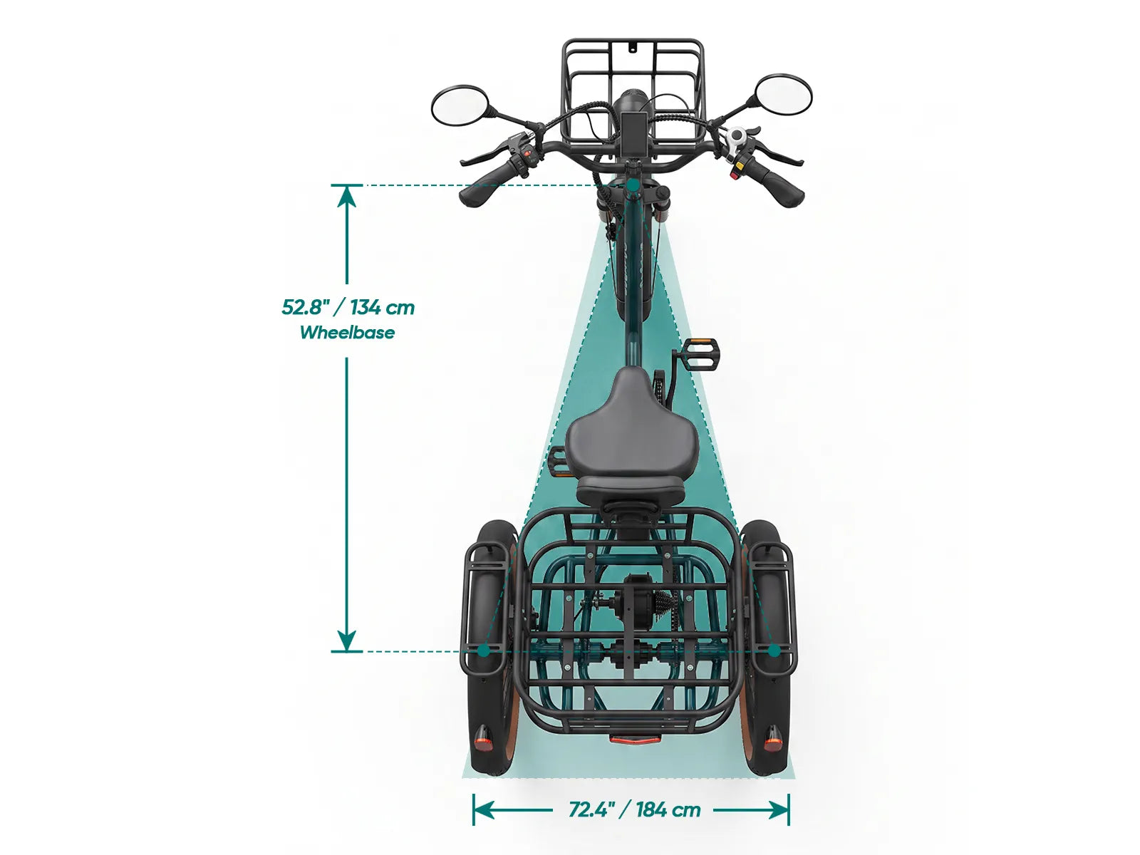 three-wheeled electric bike provide a stable riding experience with better balance and control
