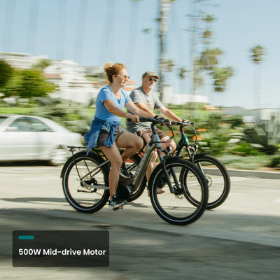  CMB Pro commuter e-bike with 500W mid-drive motor #color-metallic-Silver