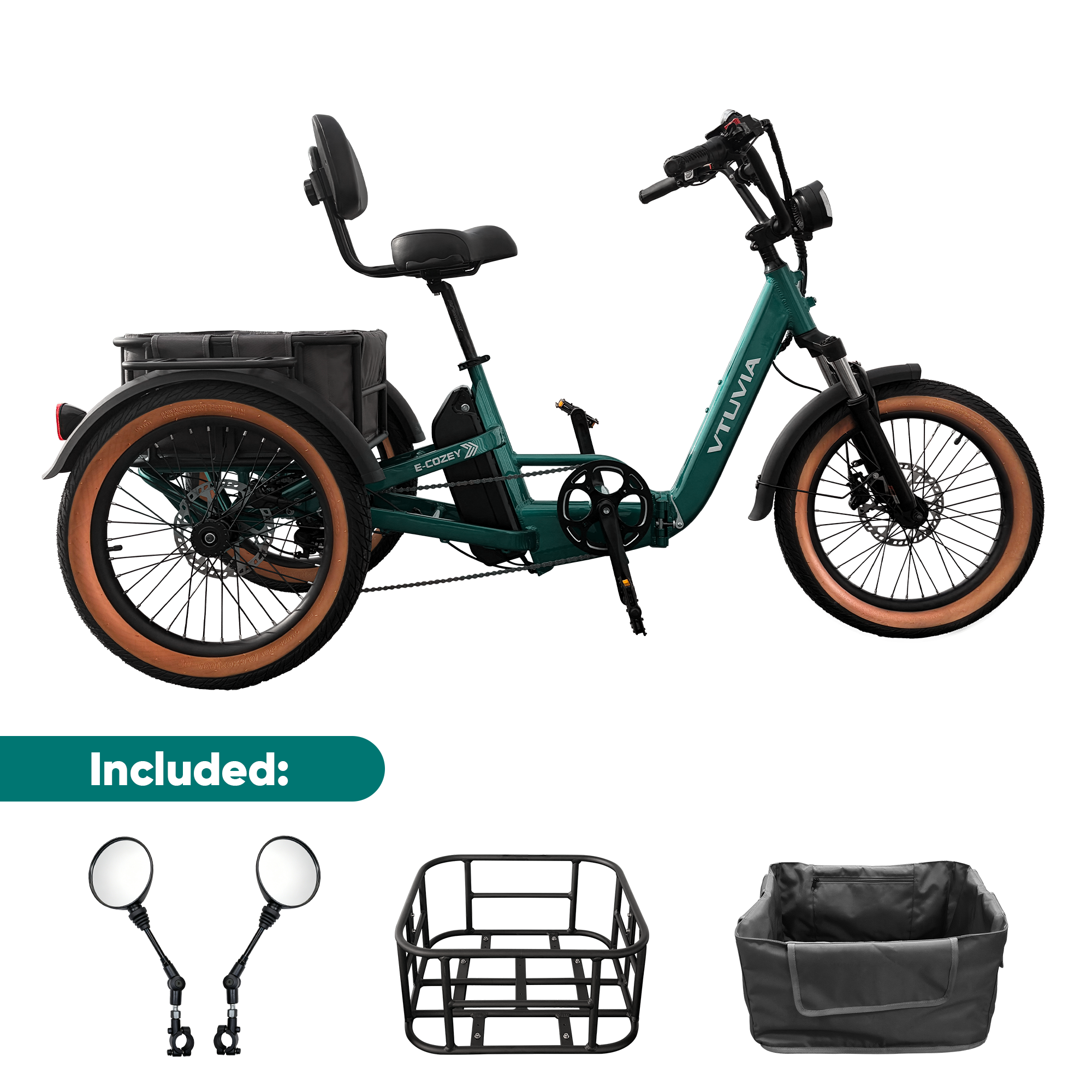 VTUVIA E-Cozy Electric Trike