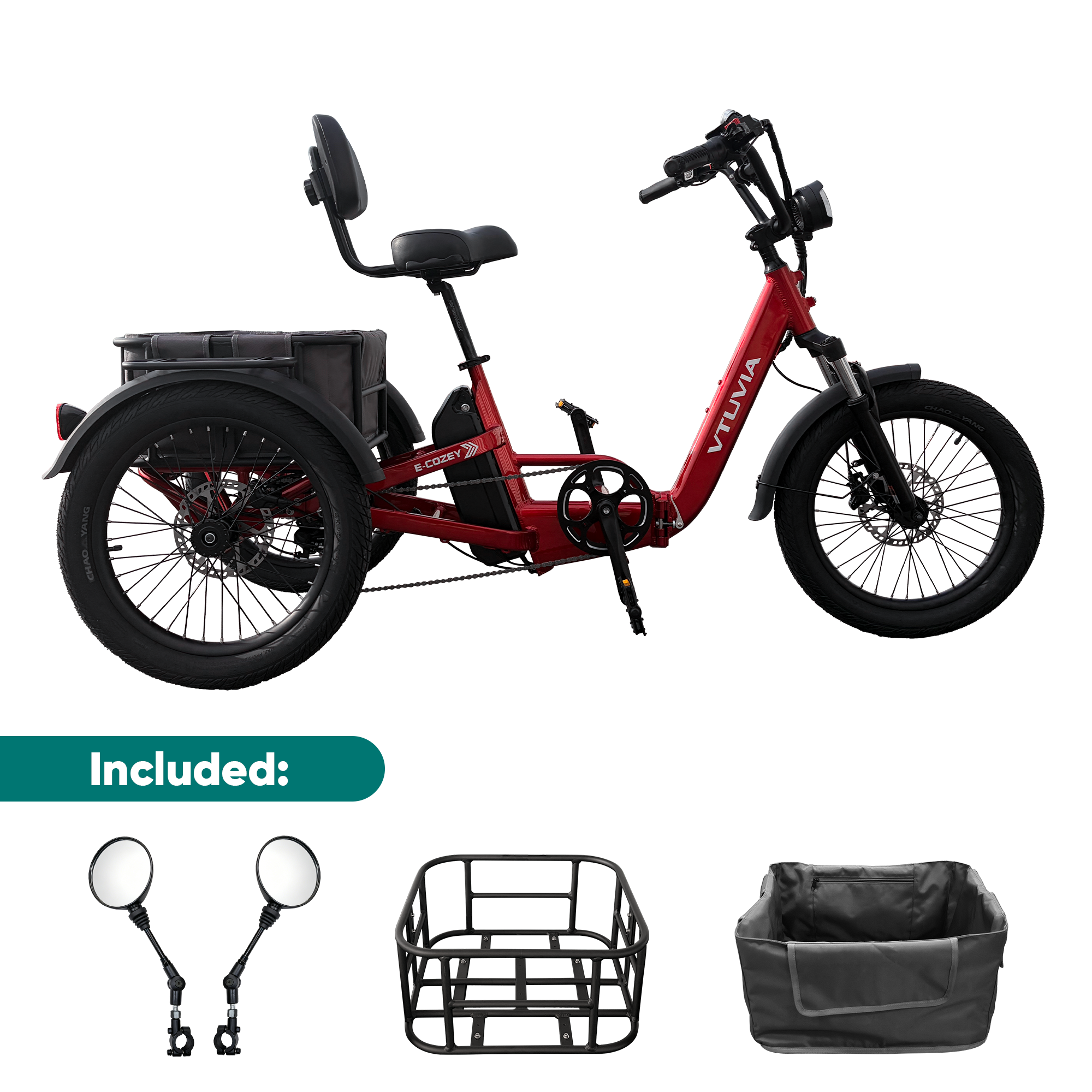 VTUVIA E-Cozy Electric Trike