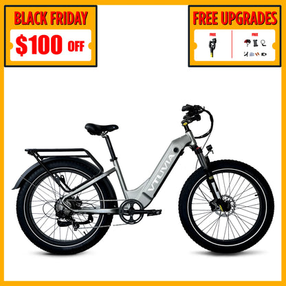 Fat Tire Step-thru 750W Electric Bike  VTUVIA Reindeer 
